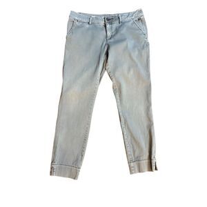 Pilcro and the Letterpress by Anthropologie Gray Stet Crop Slim‎ Jeans Size 27